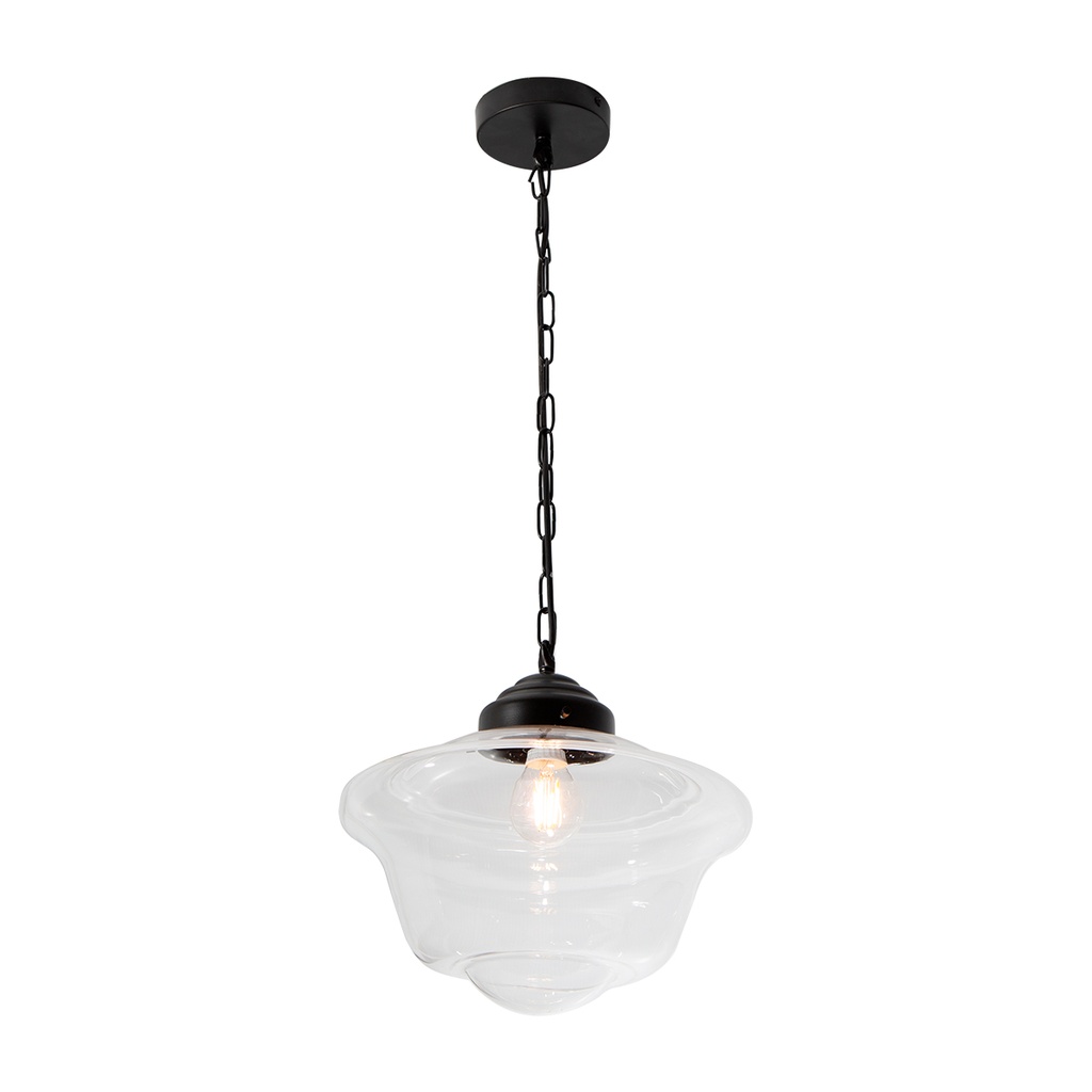 Lámpara Colgante  Negro Mate 60W  E27 1 Luz