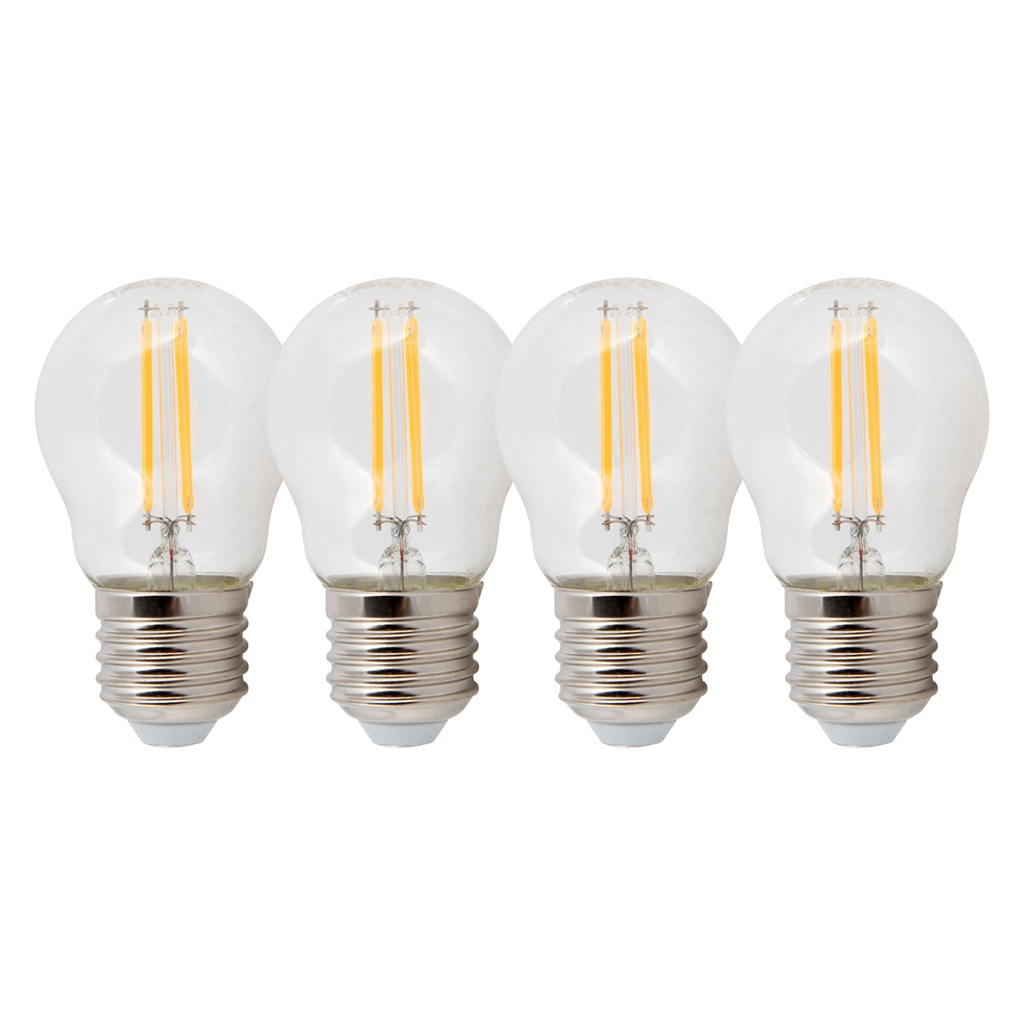 Foco Vintage Globo Filamento LED Luz Amarilla 3000K 4W G45 Filamento 4 set