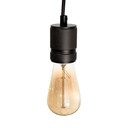 Lámpara Colgante Mini Retro Negro Mate E27 60W 1 Luz