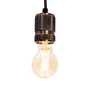 Lámpara Colgante Mini Retro Bronce Antiguo E27 60W 1 Luz
