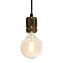 Lámpara Colgante Mini Retro Bronce E27 60W 1 Luz