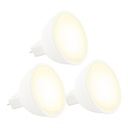 Foco LED Tipo MR16 LED Integrado 4w Luz Amarilla 2700k Socket G5 3 set