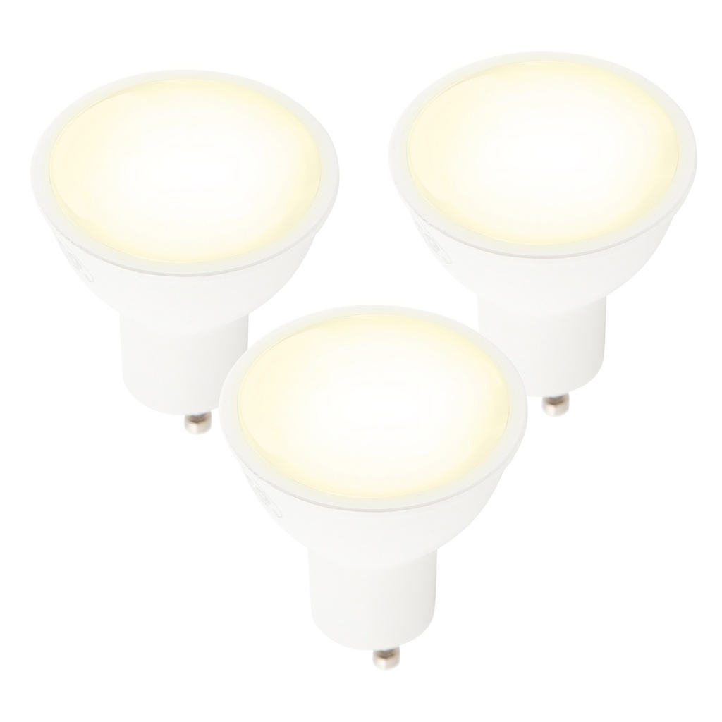 Foco LED Integrado 5w Luz Amarilla 2700k Socket GU10 3 set