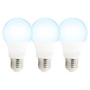 Foco LED Tipo A60 Integrado 8w Luz Blanca 5000k Socket E27 3 set