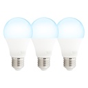 Foco LED Tipo A60 Integrado 10w Luz Blanca 5000k Socket E27 3 set