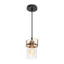 Lámpara Colgante Opulent Lights Negro Bronce E27 60w 1 Luz