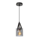 Lámpara Colgante Modern Luxe Negro E27 10w 1 Luz