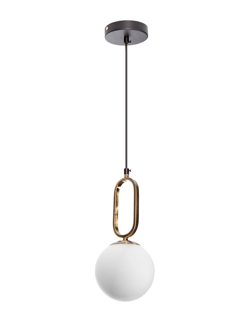 Lámpara Colgante Moderna Negro Socket E27 40w 1 Luz