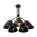 Lámpara Colgante Dark Decor Negro E27 60w 5 Luces