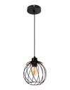 Lámpara Colgante Modern Luxe Negro E27 40w 1 Luz