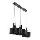 LAMPARA COLGANTE 3L NEGRO E27