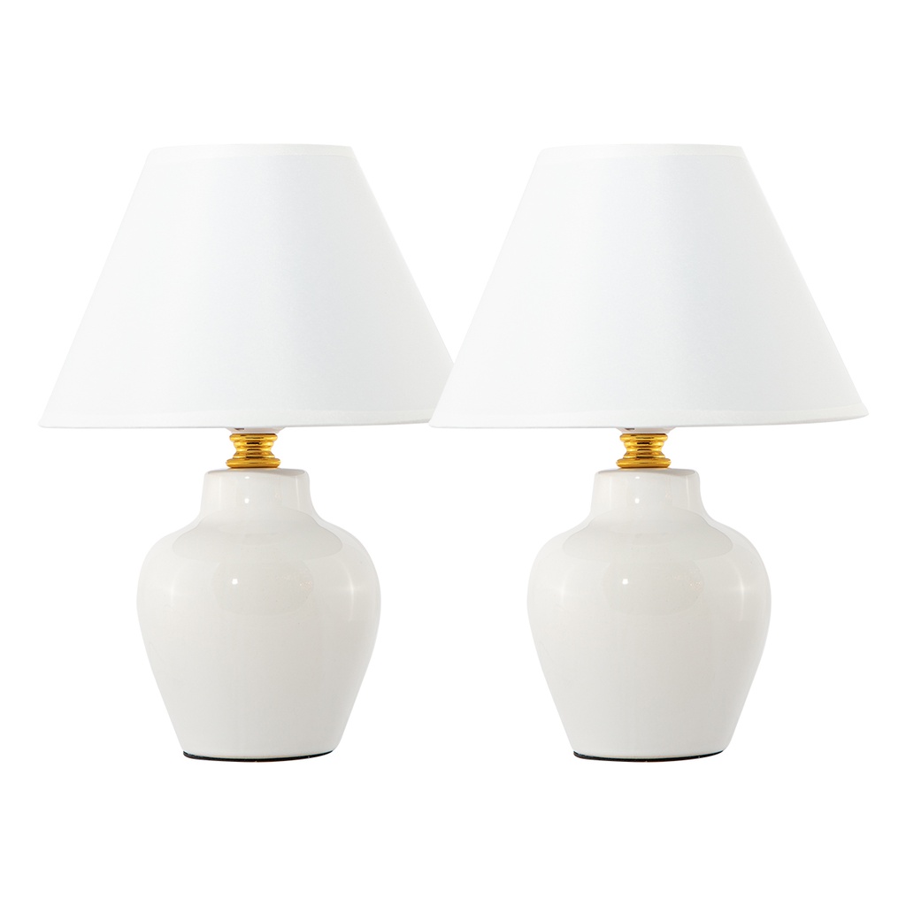 Lámpara de Mesa Playful Romantique Blanco E27 40w 1 Luz