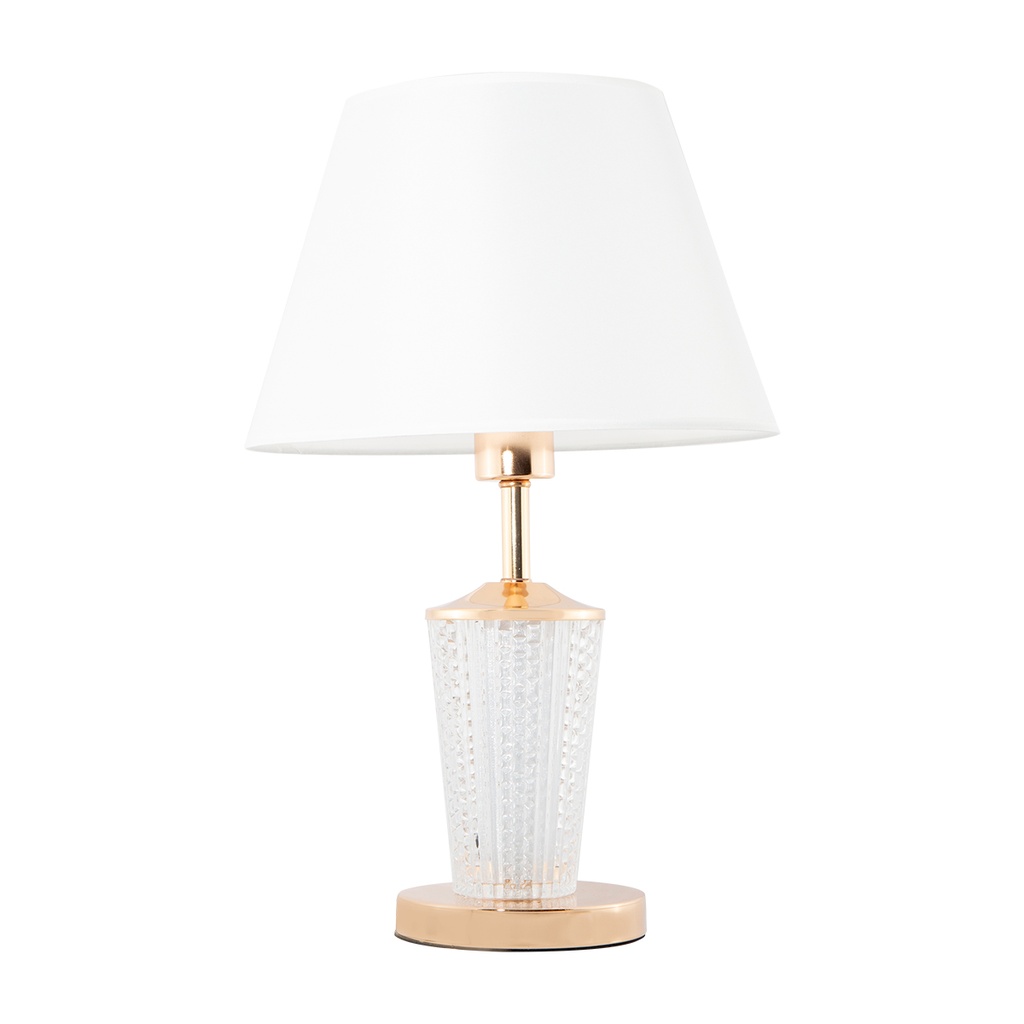 Lámpara de Mesa Moderna Blanco con Dorado Socket E27 60w 1 Luz