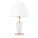 Lámpara de Mesa Moderna Blanco con Dorado Socket E27 60w 1 Luz