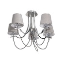 Lámpara de Techo Modern Luxe Plateada E14 40w 5 Luces