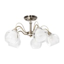 Lámpara de Techo Latón Antiguo Clásico E27 40W 5 Luces