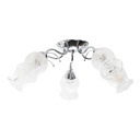 Lámpara de Techo Plata Cromo Clásico E27 40W 5 Luces