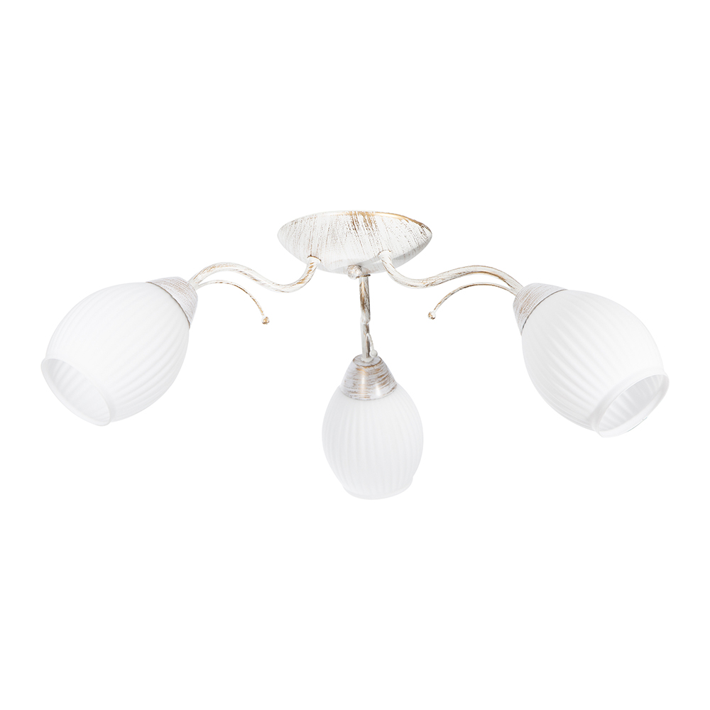 Lámpara Techo Blanco Mate E27 40W 3 Luces