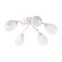 Lámpara Techo Blanco Mate E27 40W 5 Luces