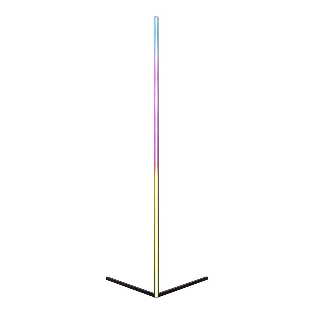 Lámpara de Piso LED Inteligente WiFi RGB Alexa Google Home Negro