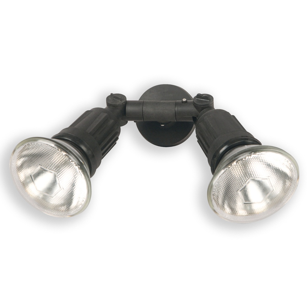 Lámpara de pared exterior, Negro 2L E27 80W