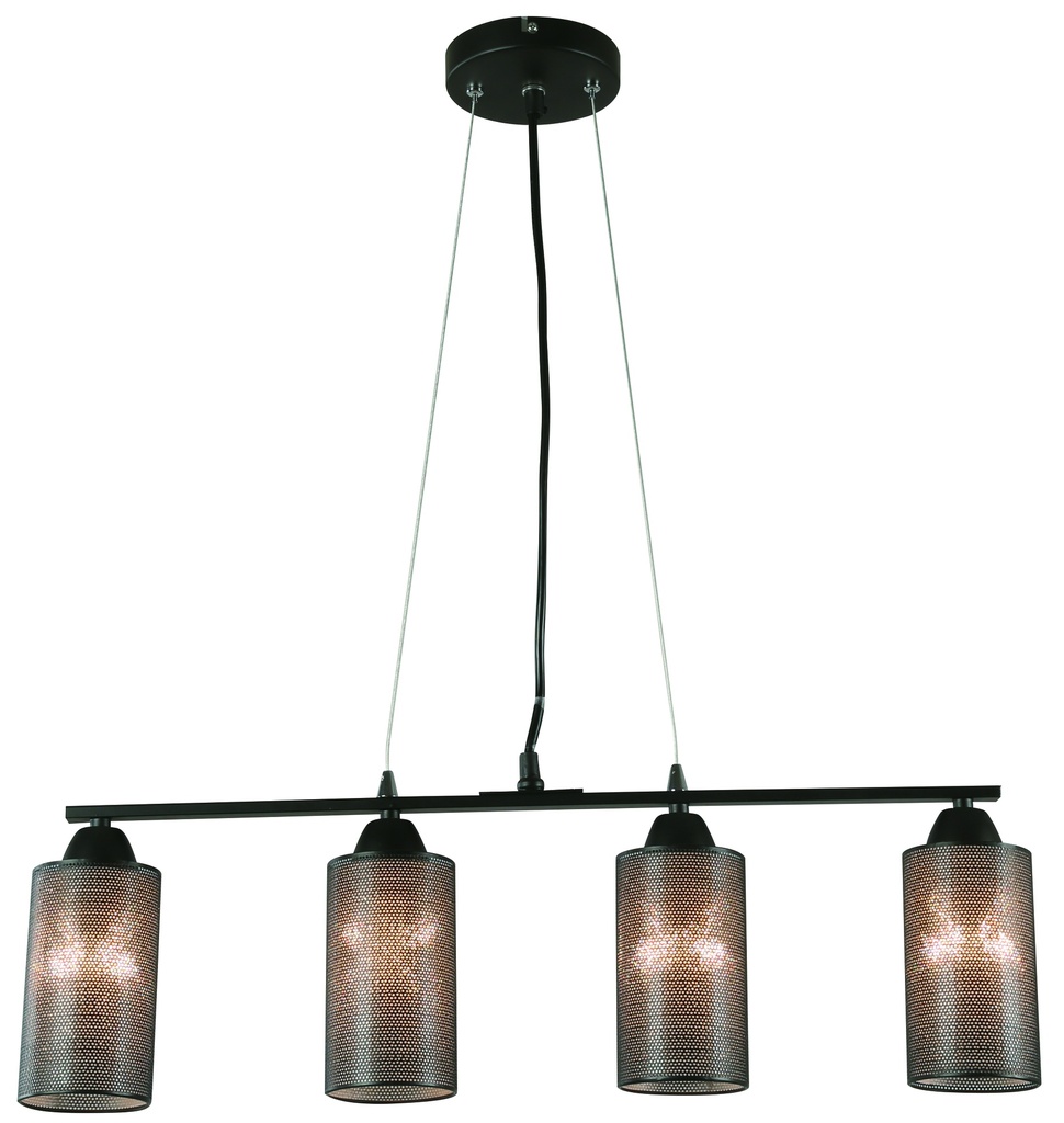 Lámpara Colgante Lumicentro Color Negro 60 W de 4 Luces