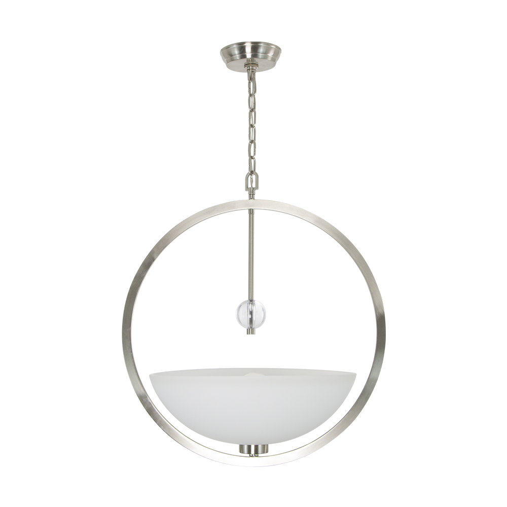 Lámpara Colgante Lumicentro Níquel Satinado 1 Luz 60W E26
