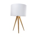 Lámpara de Mesa  Madera Clara Estilo Moderno  E27  40W 1 Luz