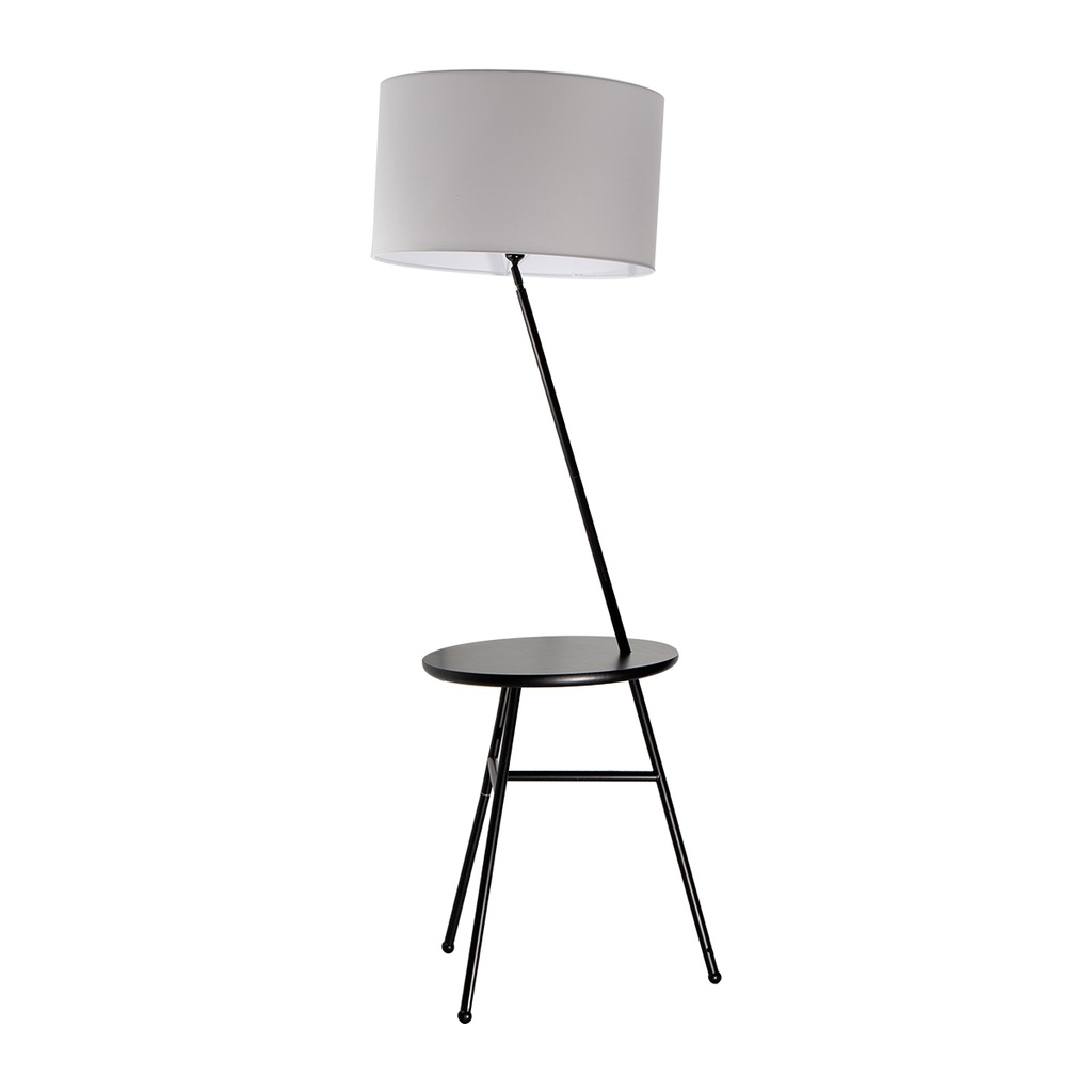 Lámpara de Piso Moderno Negro 60w E27 1 Luz