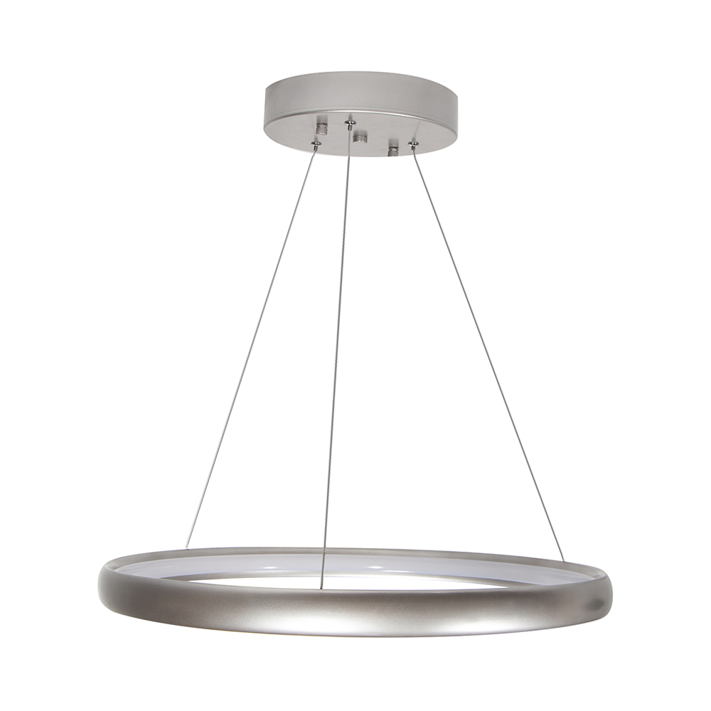 Lámpara Colgante Plata LED 25W 3000K Luz Amarilla Dimmable