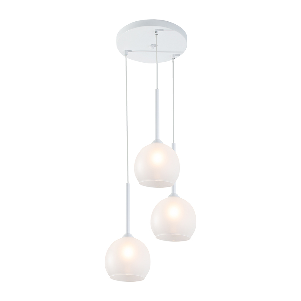 Lámpara Colgante Blanco LED G9 9w 3 Luces