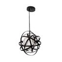 Lámpara Colgante Negro Mate E27 60w 1 Luz