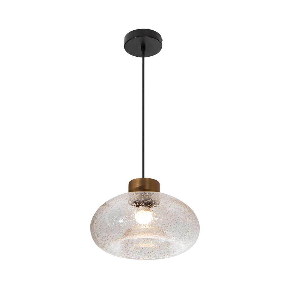 Lámpara Colgante Negro y Bronce 1 Luz  E27 60w
