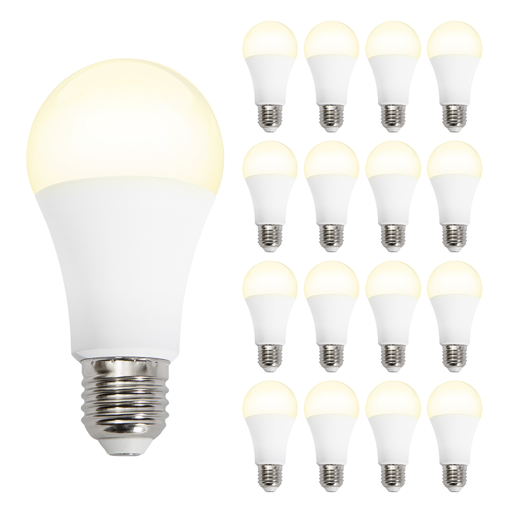 Foco LED A19 12W 3000K 16 Piezas