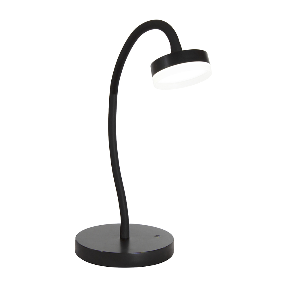 Lámpara de Escritorio  Negro con LED  3W 6500K Luz Blanca
