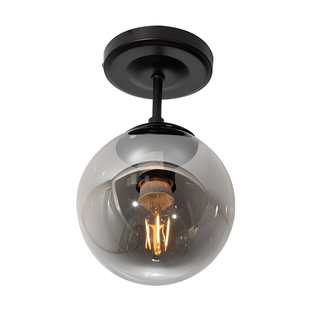 Lámpara de Techo Ahumado 1 Luz  E27 60w