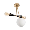 Lámpara de Techo Negro 3 Luces  E27 40w