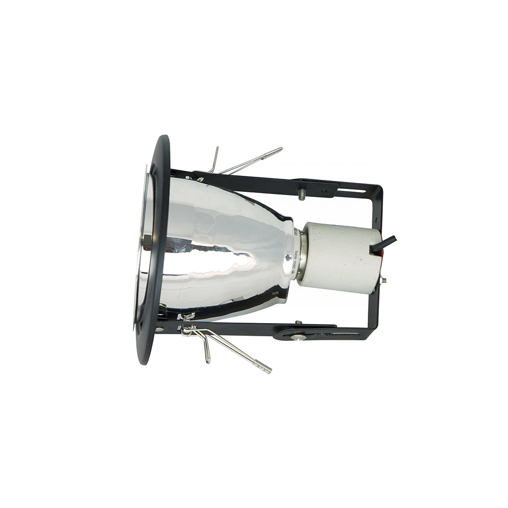 Lámpara Empotrable Color Negro Brillante de 1 Luz