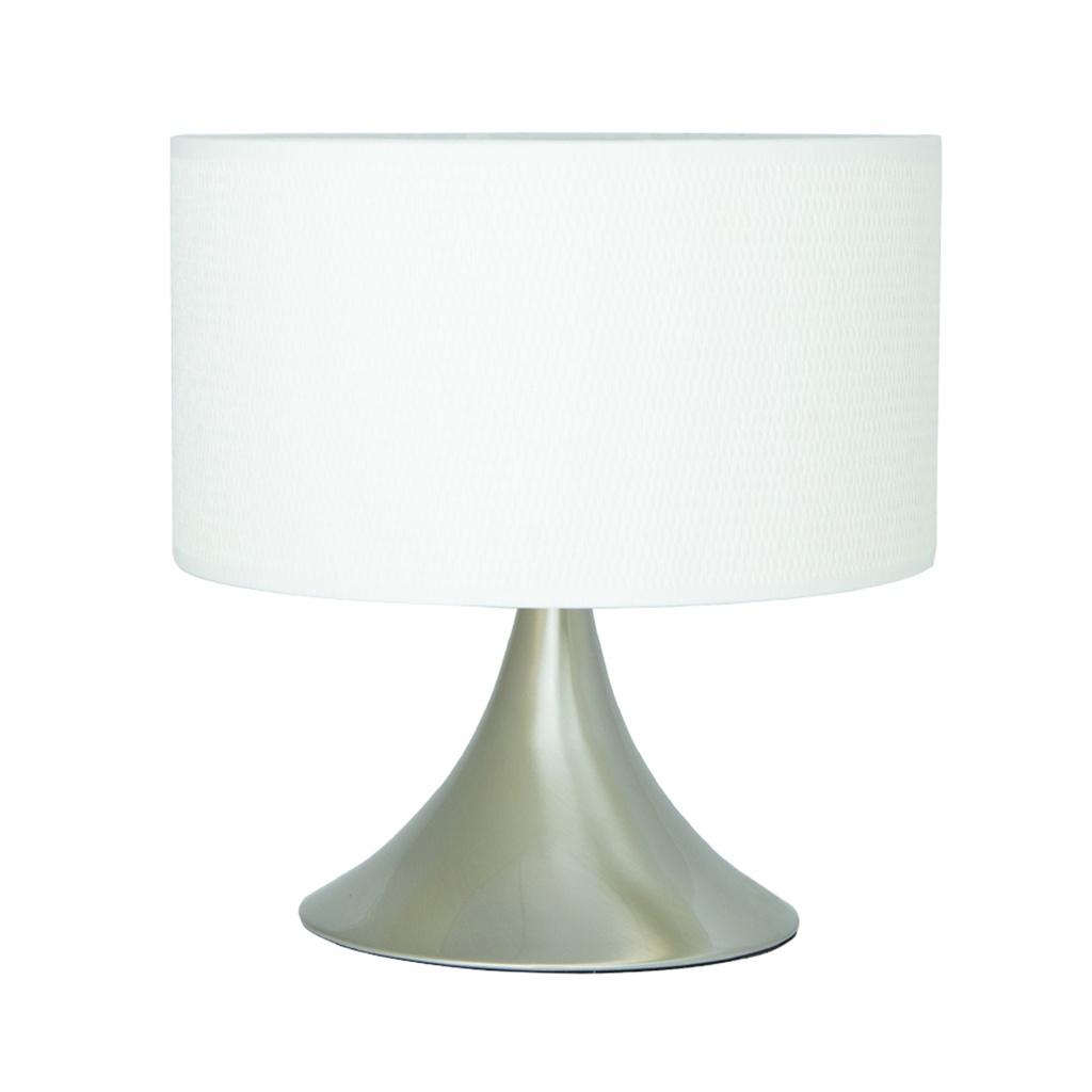 Lámpara de Mesa de 60 W Color Níquel Satinado 1 Luz