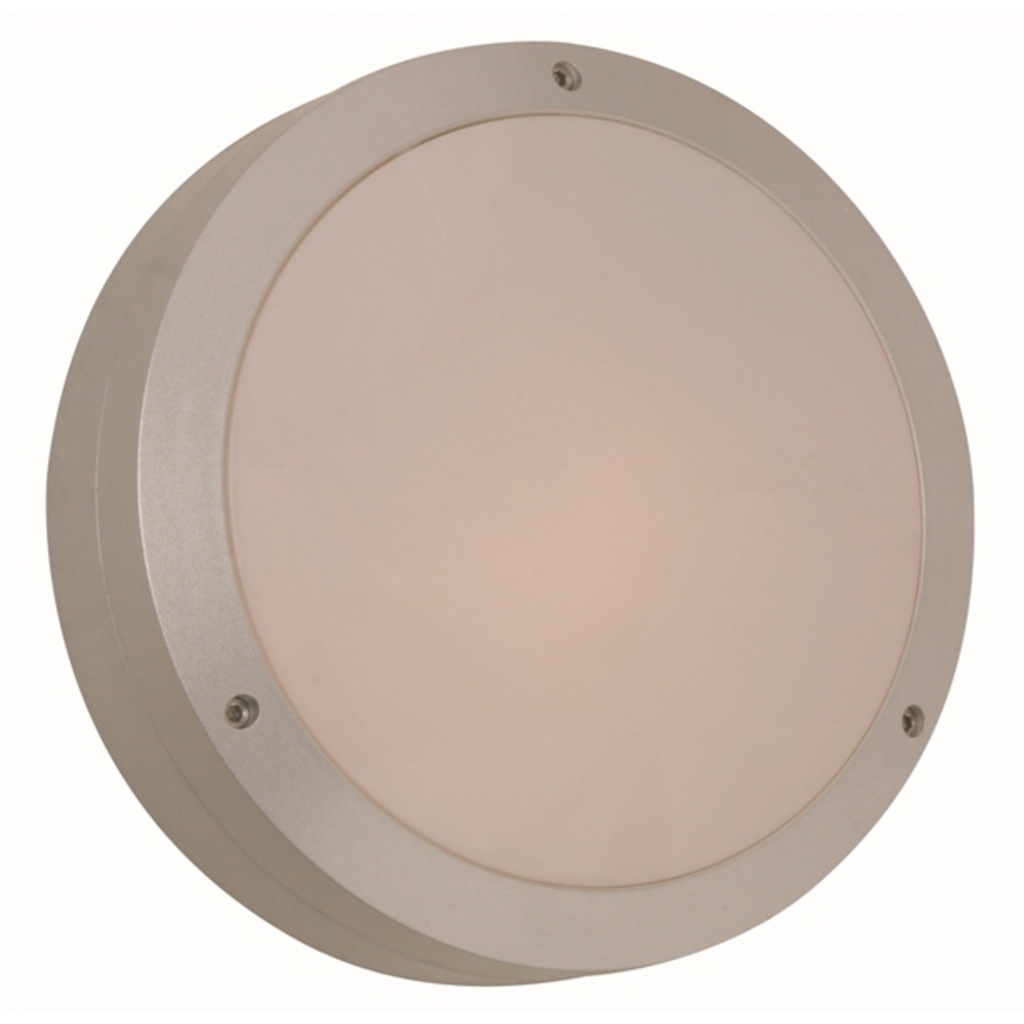 Lámpara De Pared Aplique Plateado E27 60w 1 Luz