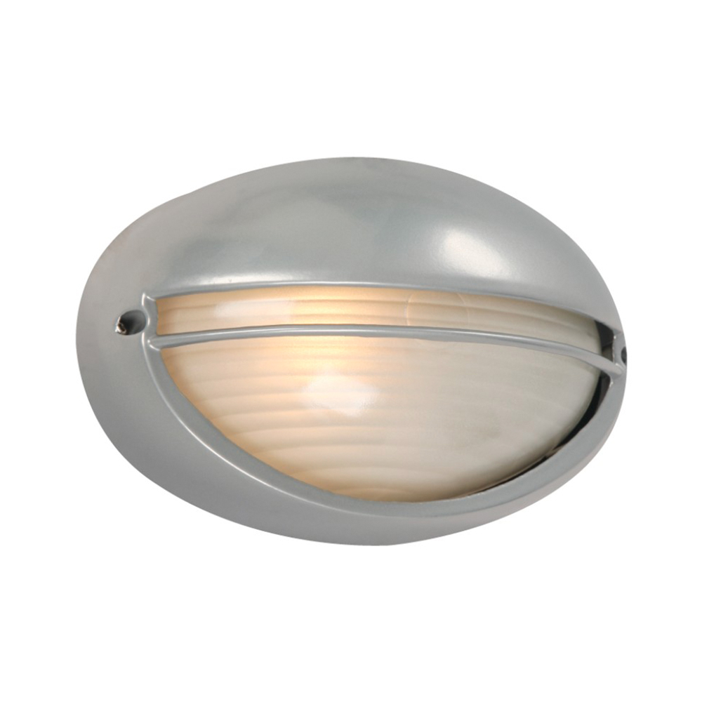 Lámpara de pared exterior IP44 acero 60w E27 1 Luz