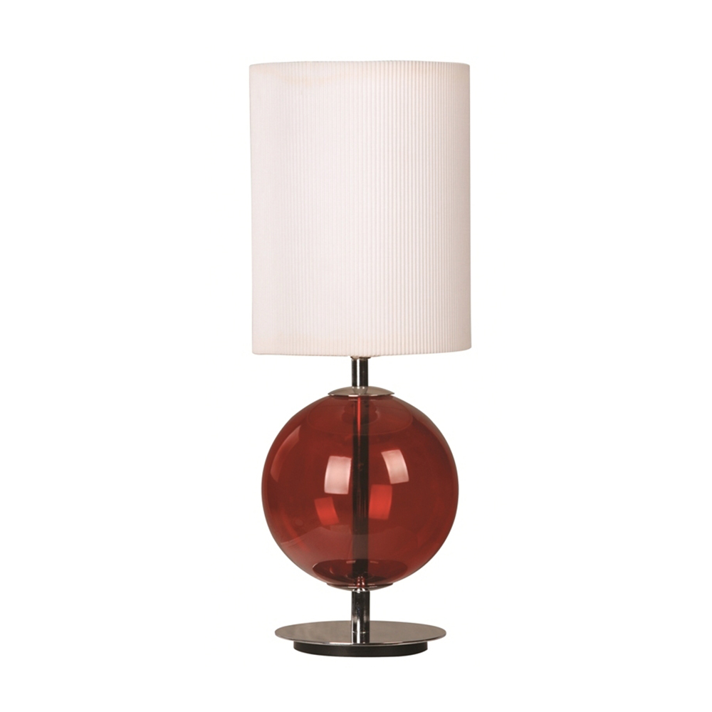 Lámpara de mesa E27 1 Luz 60W acabado en rojo claro