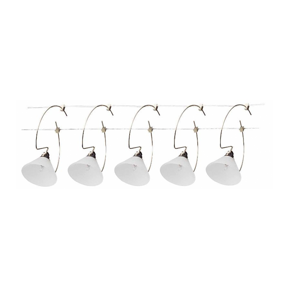 Riel Halogeno Con Cables Blanco