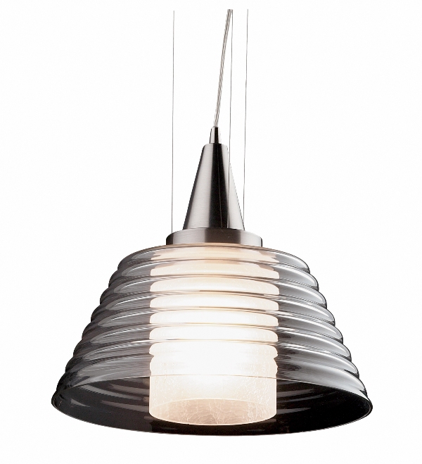 Lámpara de Techo E27 1 luz 40W - Acabado Níquel Satinado