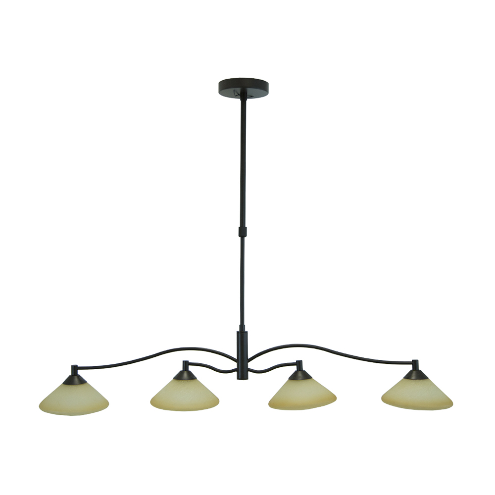 Lámpara De Techo Colgante Chocolate G9 60w 4 Luces