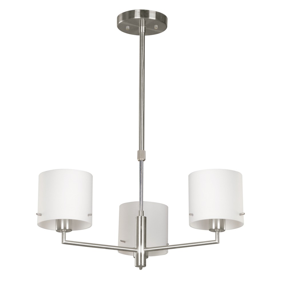 Lámpara de Techo E14 3 luces 60W - Acabado Níquel Satinado