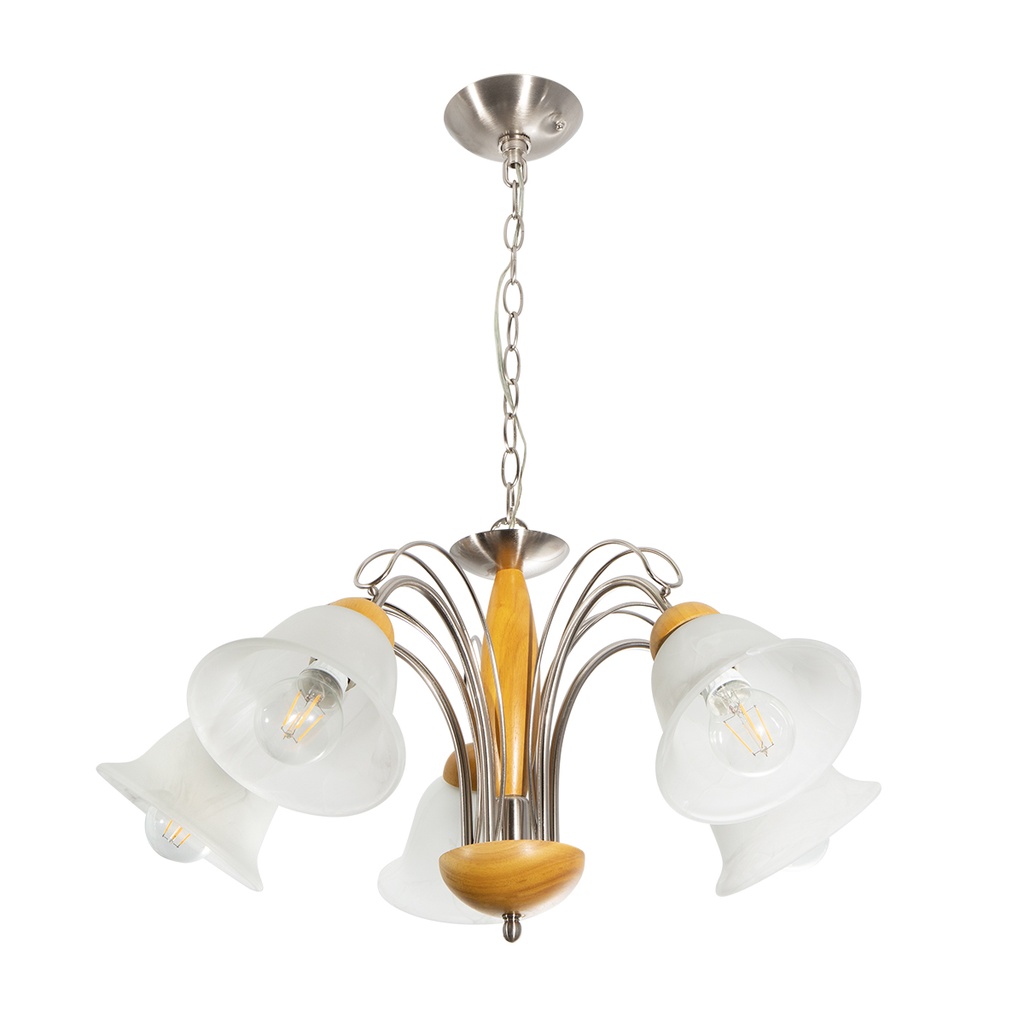 Candil 5L Satin Niquel