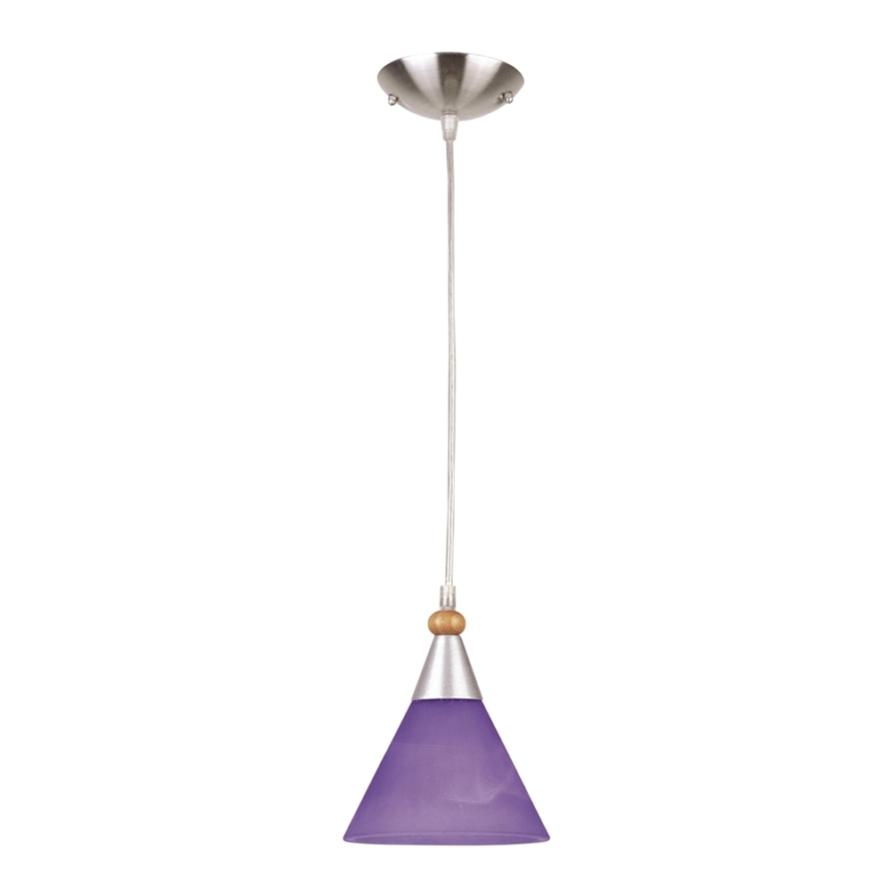 Lámpara Colgante Satin Niquel 1 Luz