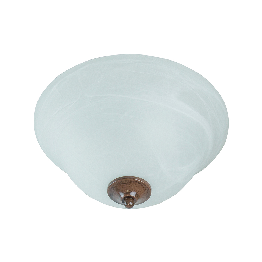 Plafón Clásico 2 Luces 60w E27 Marrón Negro