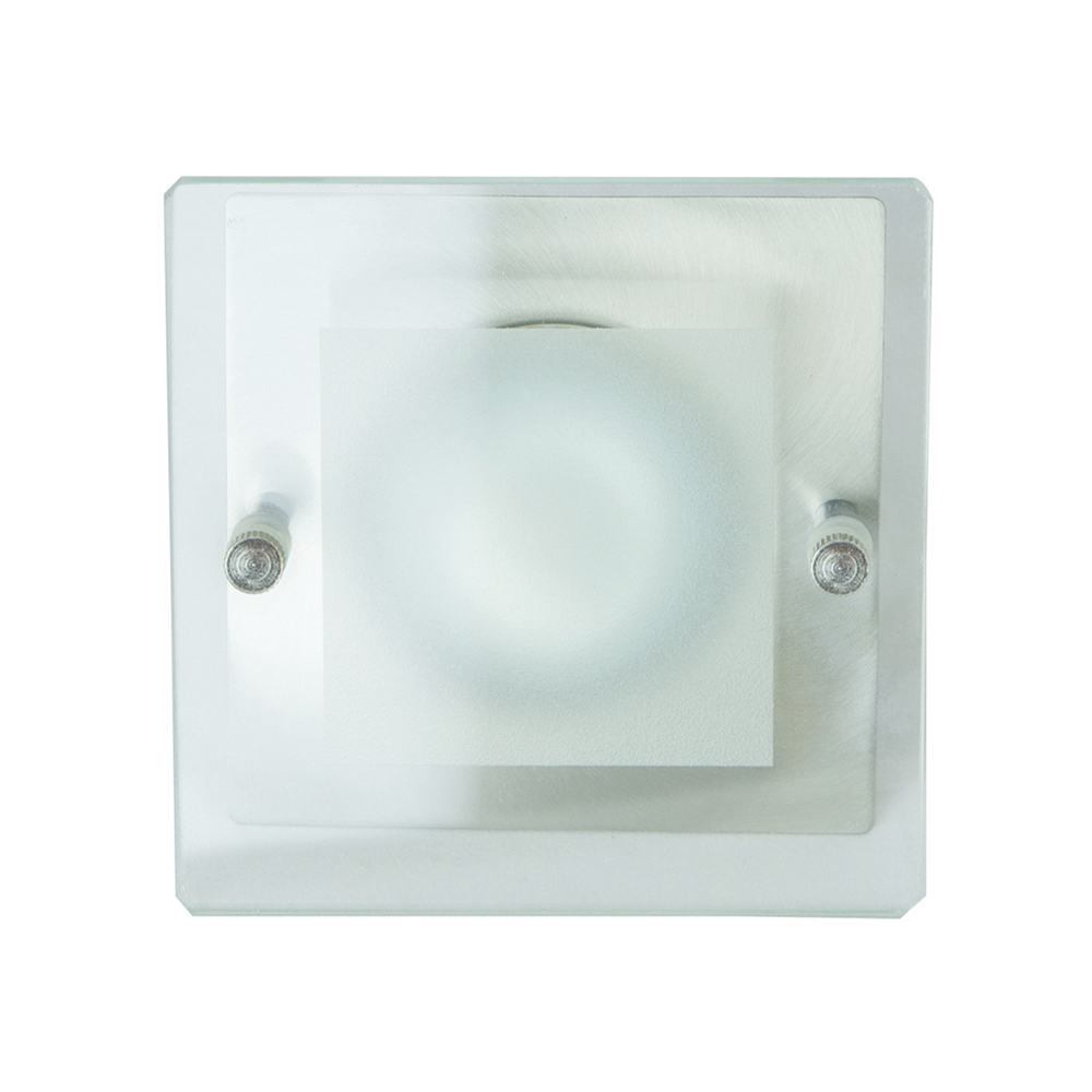 Lámpara Empotrable Color Níquel Satinado de 1 Luz